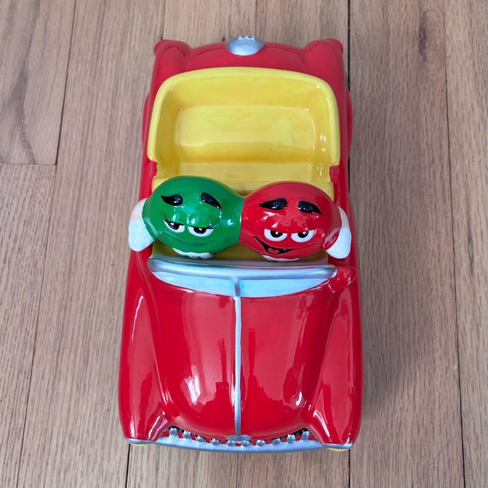 M&M’s Candy Dish CAR. 2003 Ceramic Collectible, GALERIE ™️